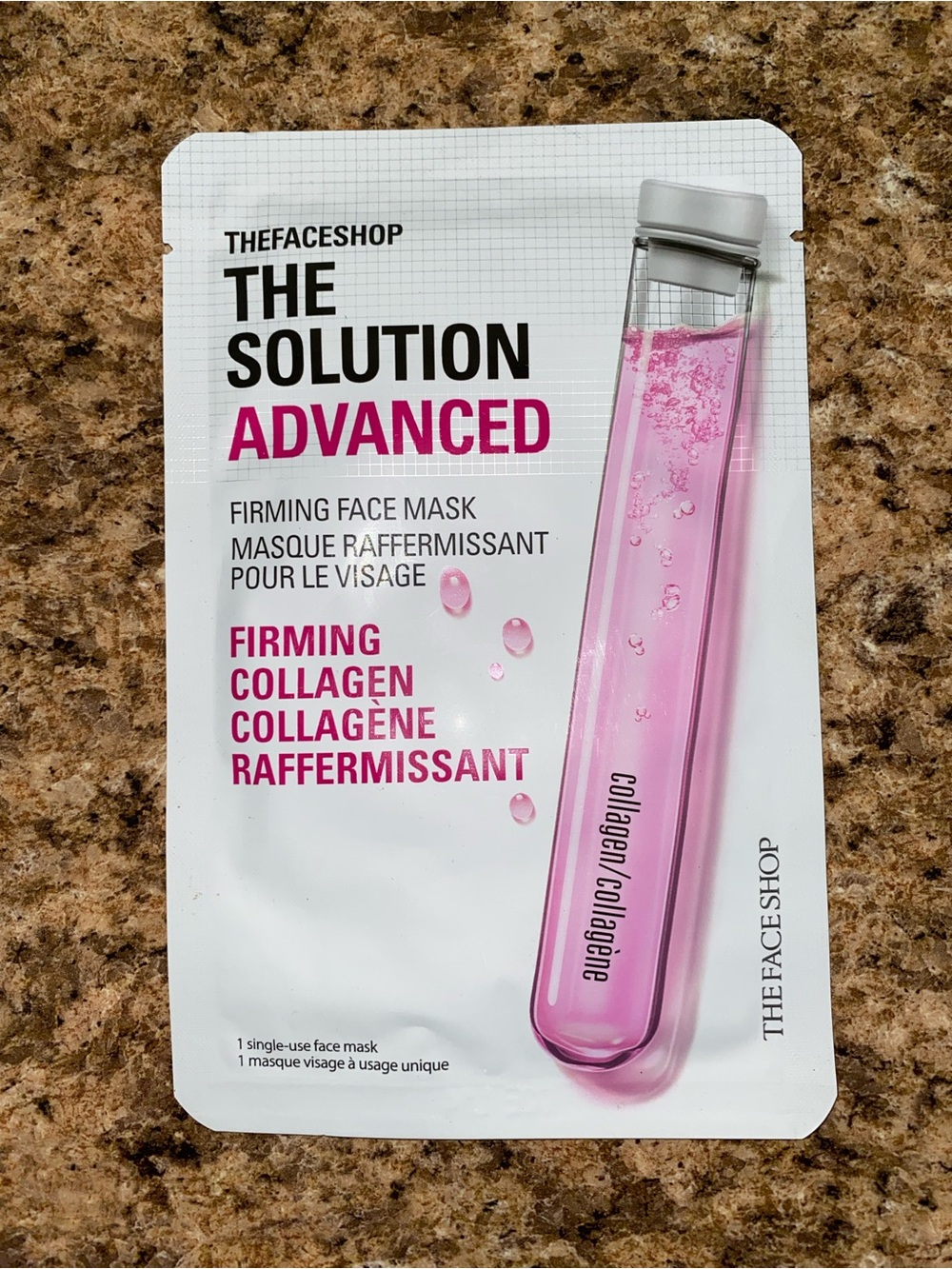 The Solution Advanced Firming Collagen Face Mask - Pink